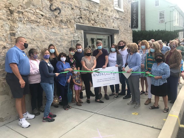 ribbon cutting for anita